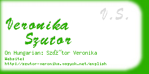 veronika szutor business card